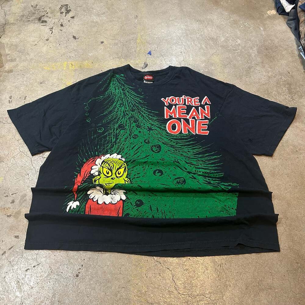 Vintage 2001 Dr. Seuss The Grinch "You're A Mean One" Movie Promo T-Shirt